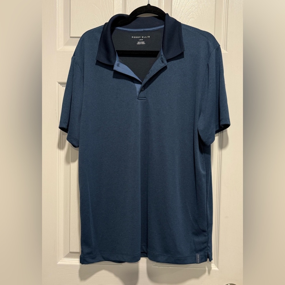 Perry Ellis Blue Golf Polo